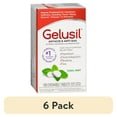 thumbnail image 1 of (6 pack) Gelusil Antacid & Anti-Gas Fast Relief Heartburn Pepper Mint Flavor, 100 Ct, 1 of 7