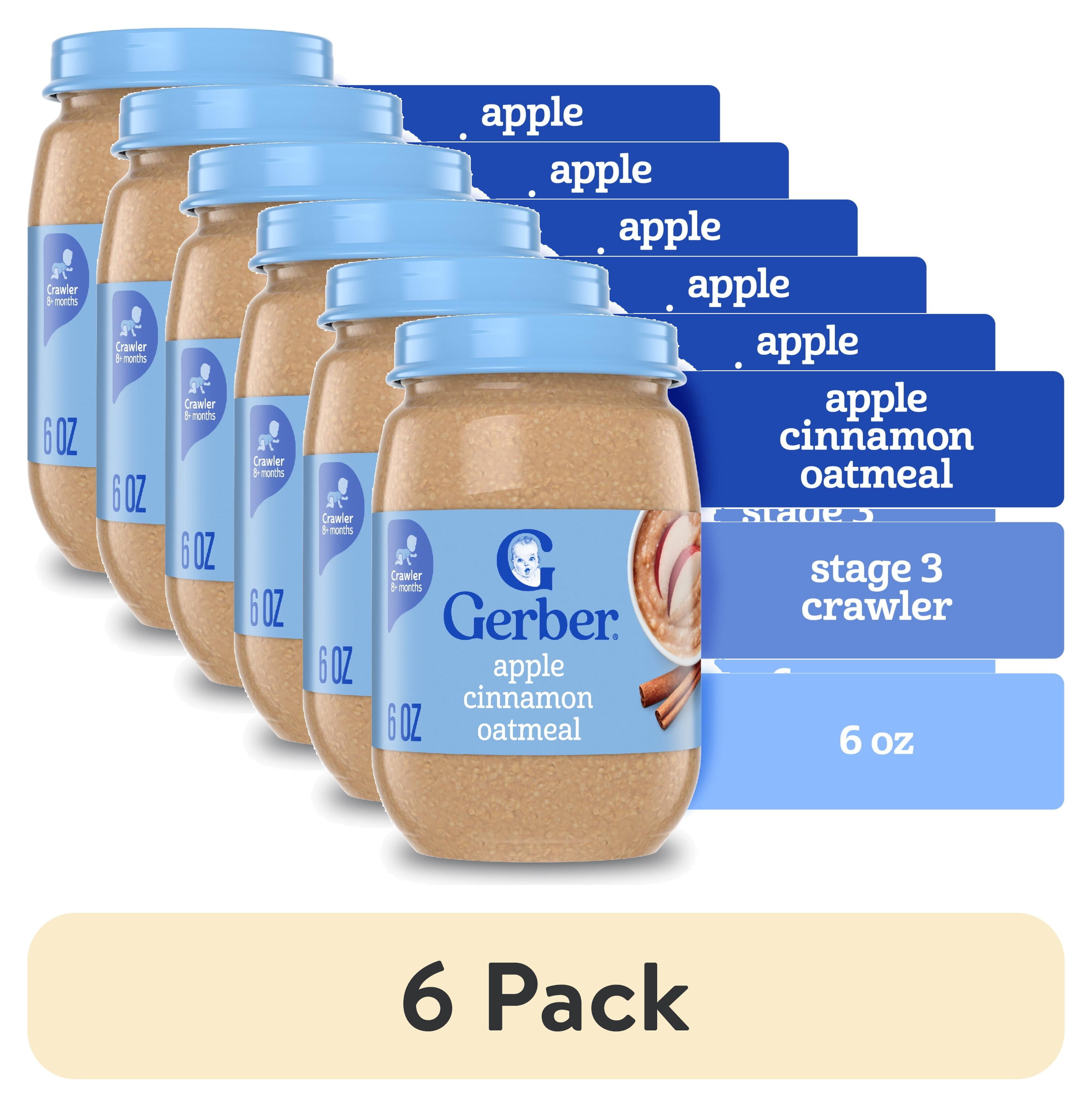 pack) Gerber 3rd Foods Baby Food, Apple Cinnamon Oatmeal, oz