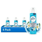 (6 pack) Glade Air Freshener Spray, Aqua Waves Scent, Fragrance Infused with Essential Oils, 8 oz