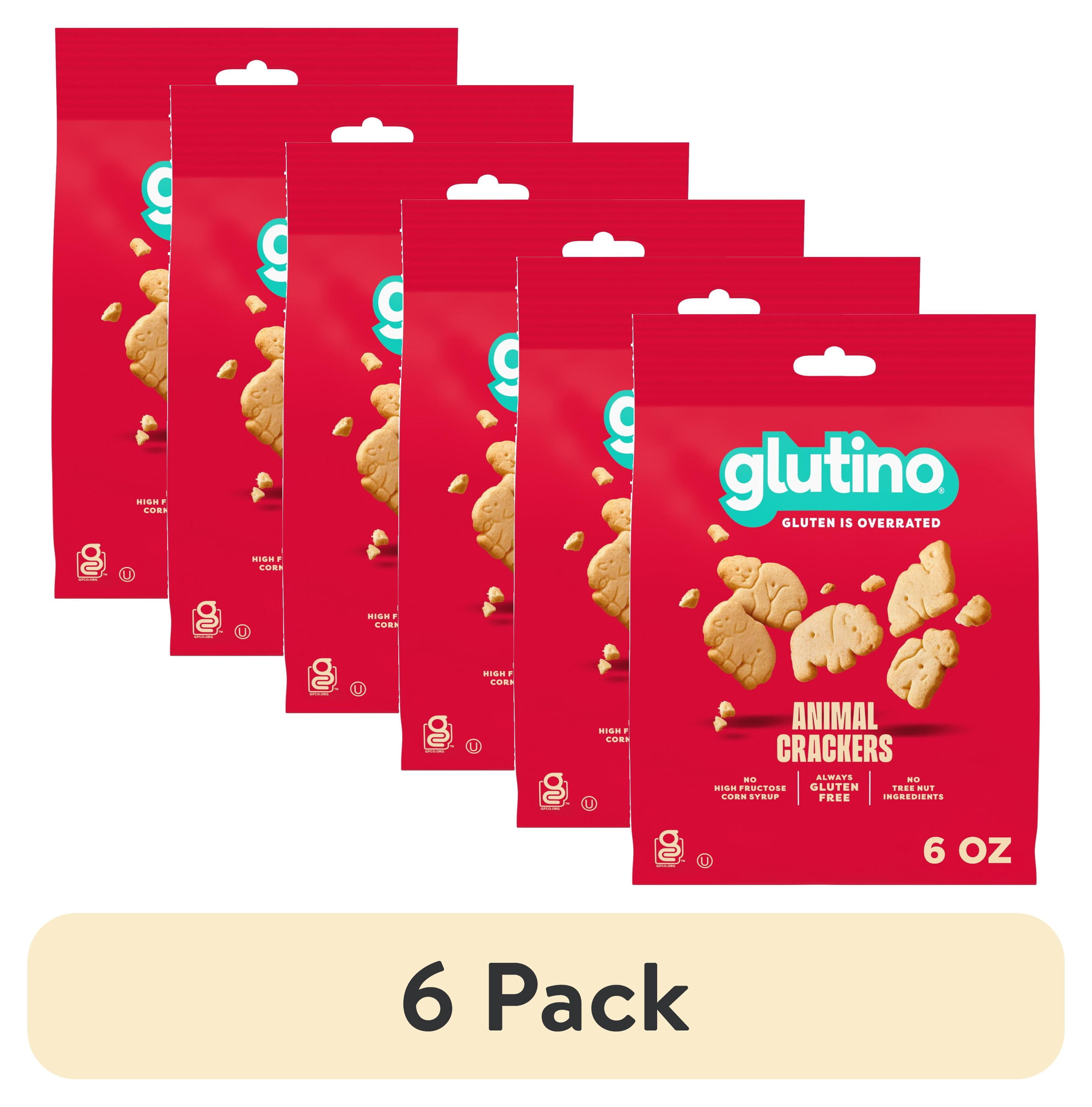 (6 pack) Glutino Gluten Free Animal Crackers, Gluten Free Snacks, 5.5 oz.