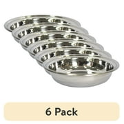 (6 pack) GoFetch Cat Water Bowl, Stainless Steel