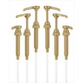 thumbnail image 1 of 6 pack Gold Coffee Syrup Pumps - Dispenser Pump for Syrup Bottles Coffee Flavoring Syrup Pump Fits 25.4 Oz/ 750ml Bottles -, 1 of 6