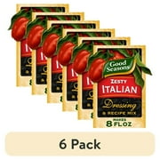 (6 pack) Good Seasons Zesty Italian Dressing & Recipe Seasoning Mix, 0.6 oz Packet