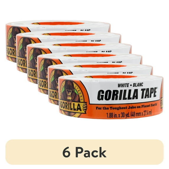 (6 pack) Gorilla Glue 30yd White Tape, Pack of 1
