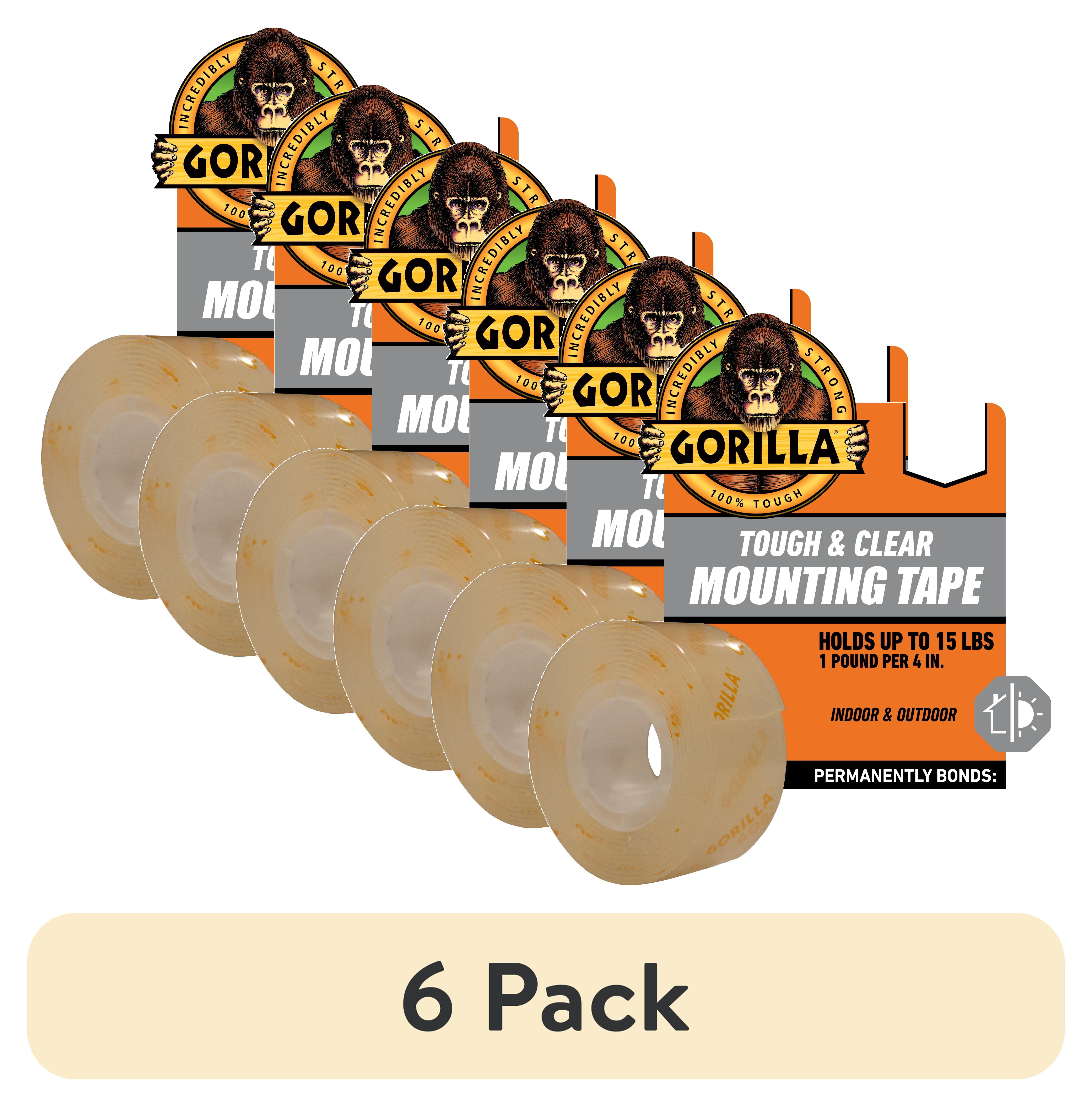 (6 pack) GORILLA MOUNTING TAPE 60IN 6PK BULK BOX