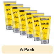 6 pack got2b Glued Styling Spiking Hair Gel, Water-Resistant, Bold, Screaming Hold Spikes, 6 oz