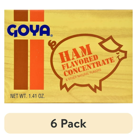 (6 pack) Goya Ham Flavored Concentrate, 1.41 oz