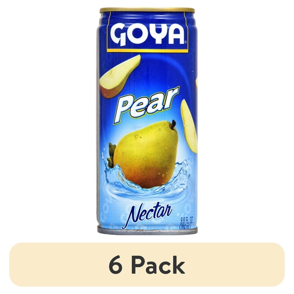 (6 pack) Goya Pear Nectar, 9.6 Fl Oz