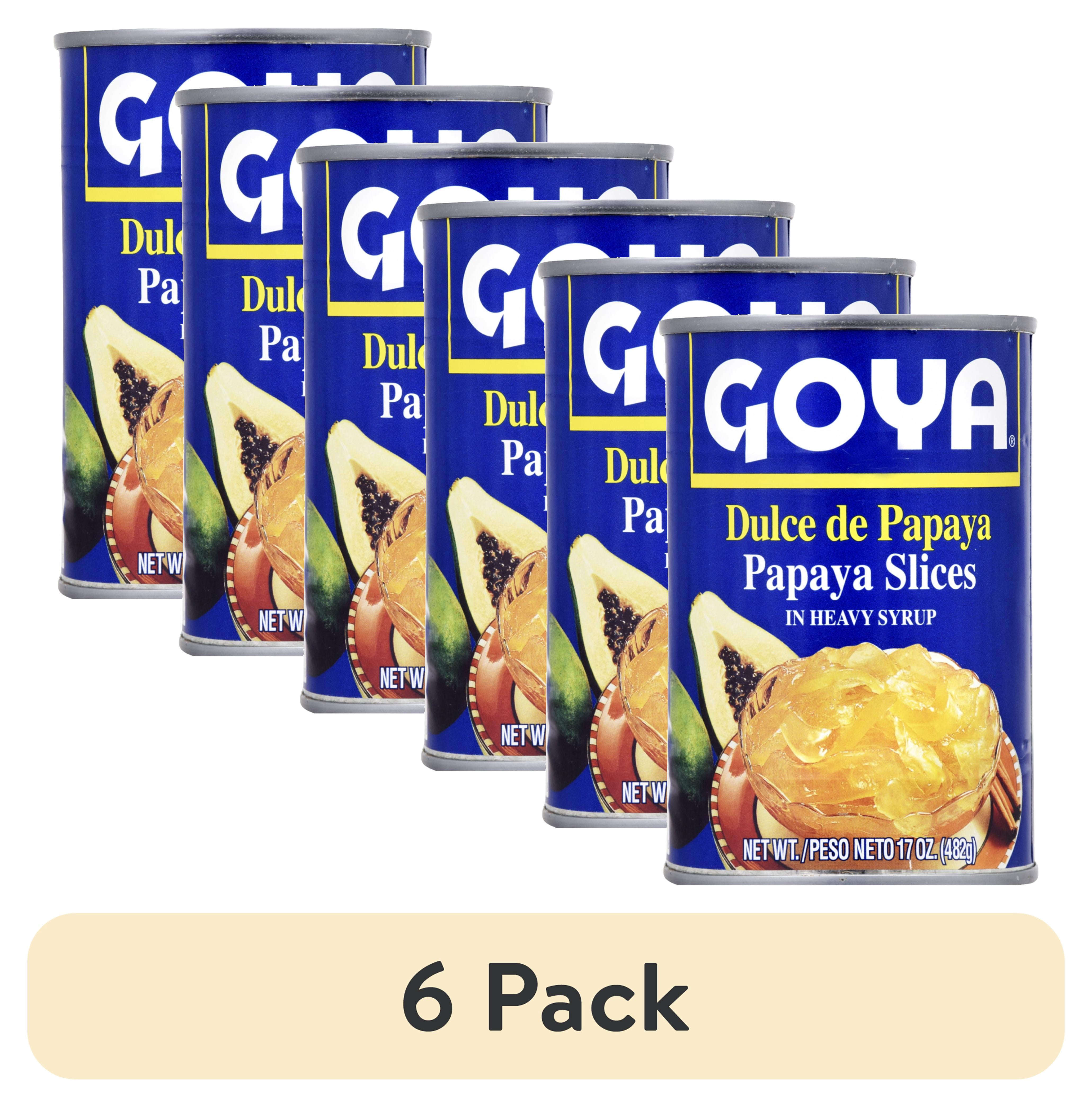 (6 pack) Goya Papaya Slices, 15 oz