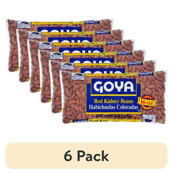 (6 pack) Goya Red Kidney Beans, 16 oz