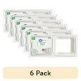 thumbnail image 1 of (6 pack) Great Value 1 Compartment Hinged Container, Compostable Bagasse, White, 12ct, 1 of 10