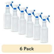 (6 pack) Great Value All Purpose Plastic Spray Bottle, 32 oz., Single Count