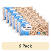 (6 pack) Great Value Chick Peas Garbanzos, 1 lb
