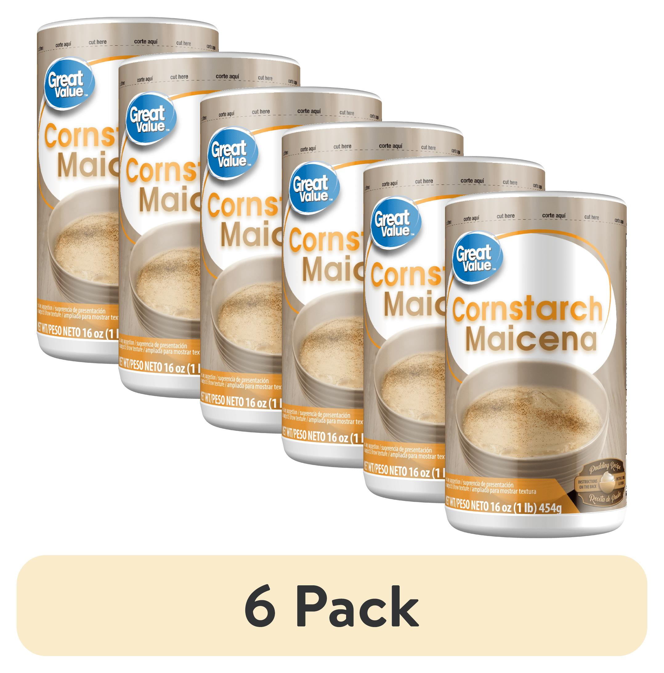 (6 pack) Great Value Gluten-Free Instant Cornstarch Hot Breakfast Cereal, 16 oz Cup