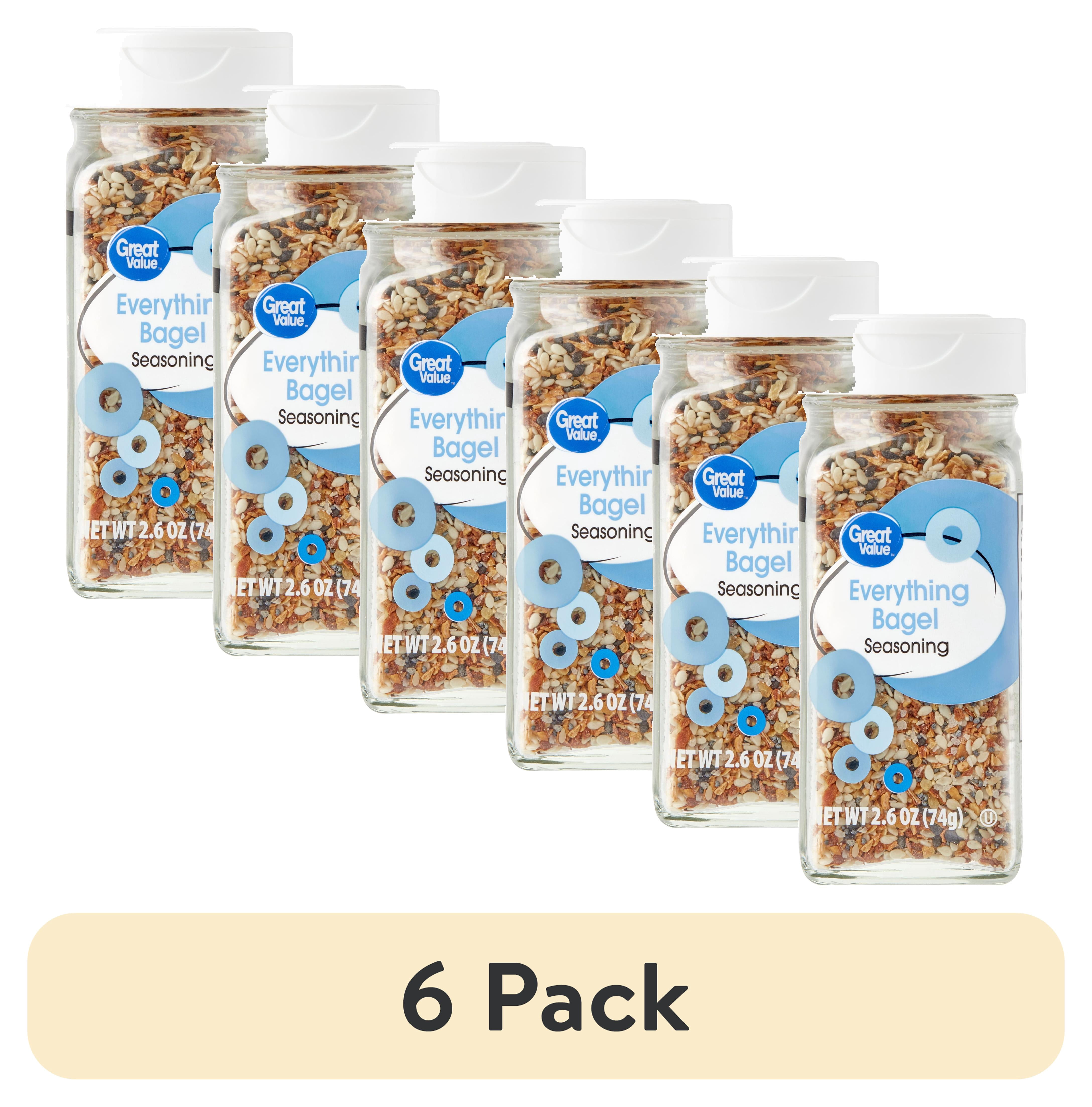 (6 pack) Great Value Everything Bagel Seasoning, 2.6 oz