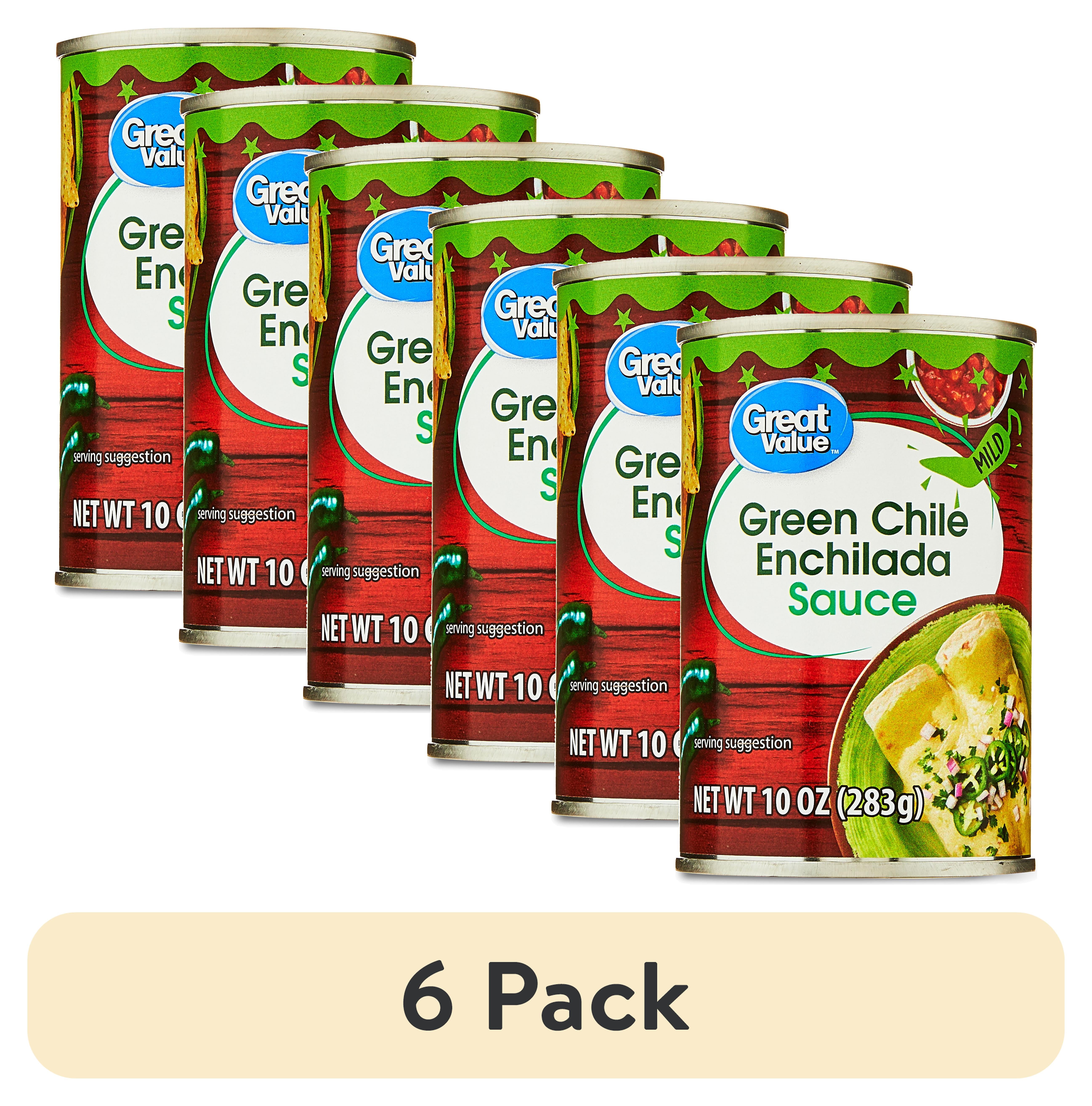 Great Value Green Chile Enchilada Sauce, Mild, 10 oz Can for
