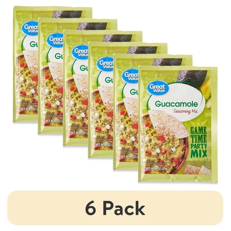 (6 pack) Great Value Guacamole Seasoning Mix, 1 oz