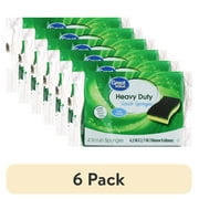 6 pack 6 pack Great Value Heavy Duty Scrub Sponges, 4 Count
