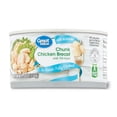 thumbnail image 1 of (6 pack) Great Value Less Sodium Chunk Chicken Breast with Rib Meat, in Water, Fully Cooked, 12.5 oz Can, 1 of 15