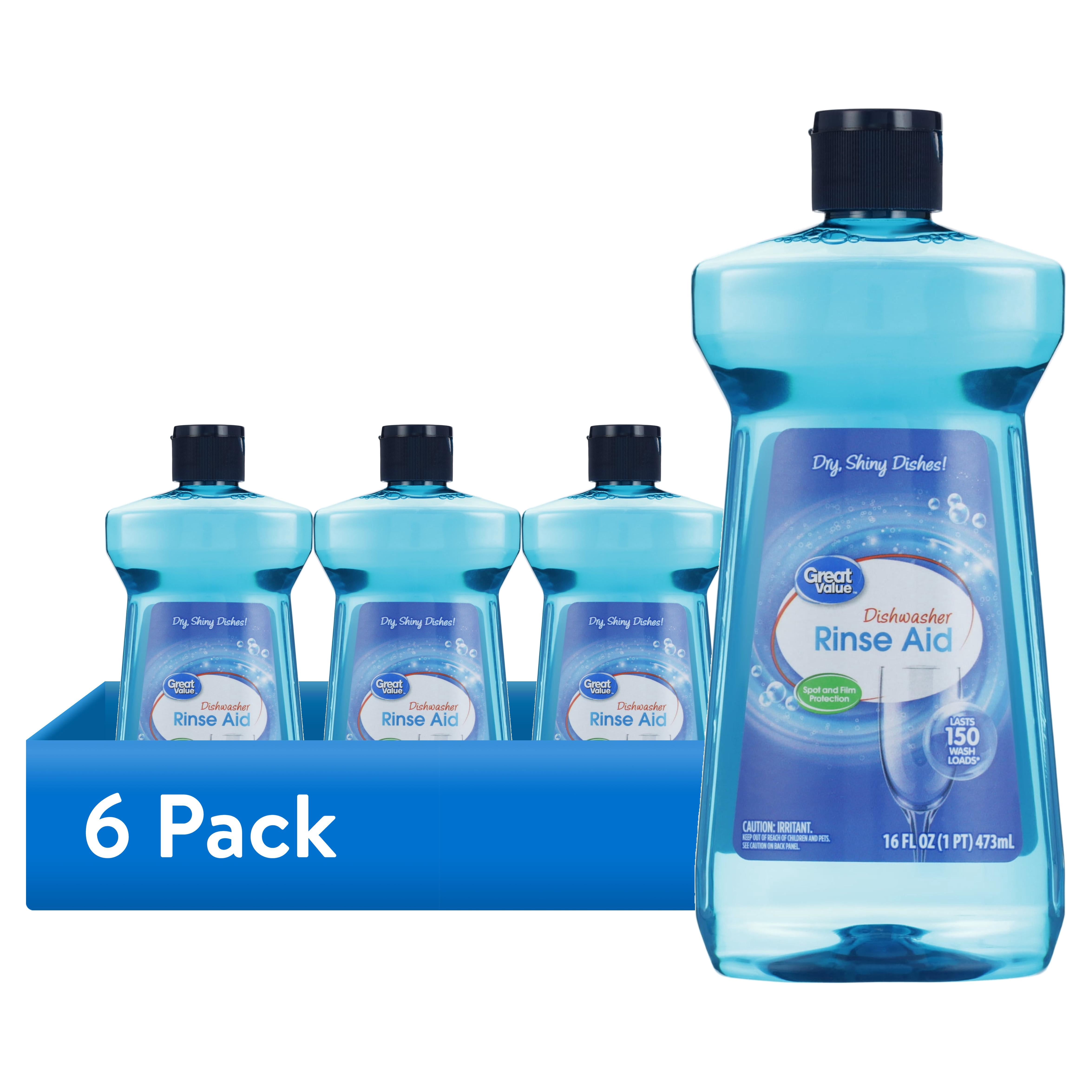 (6 pack) Great Value Liquid Rinse Agent, Unscented Scent, 16 Fluid Ounce, 1 Count