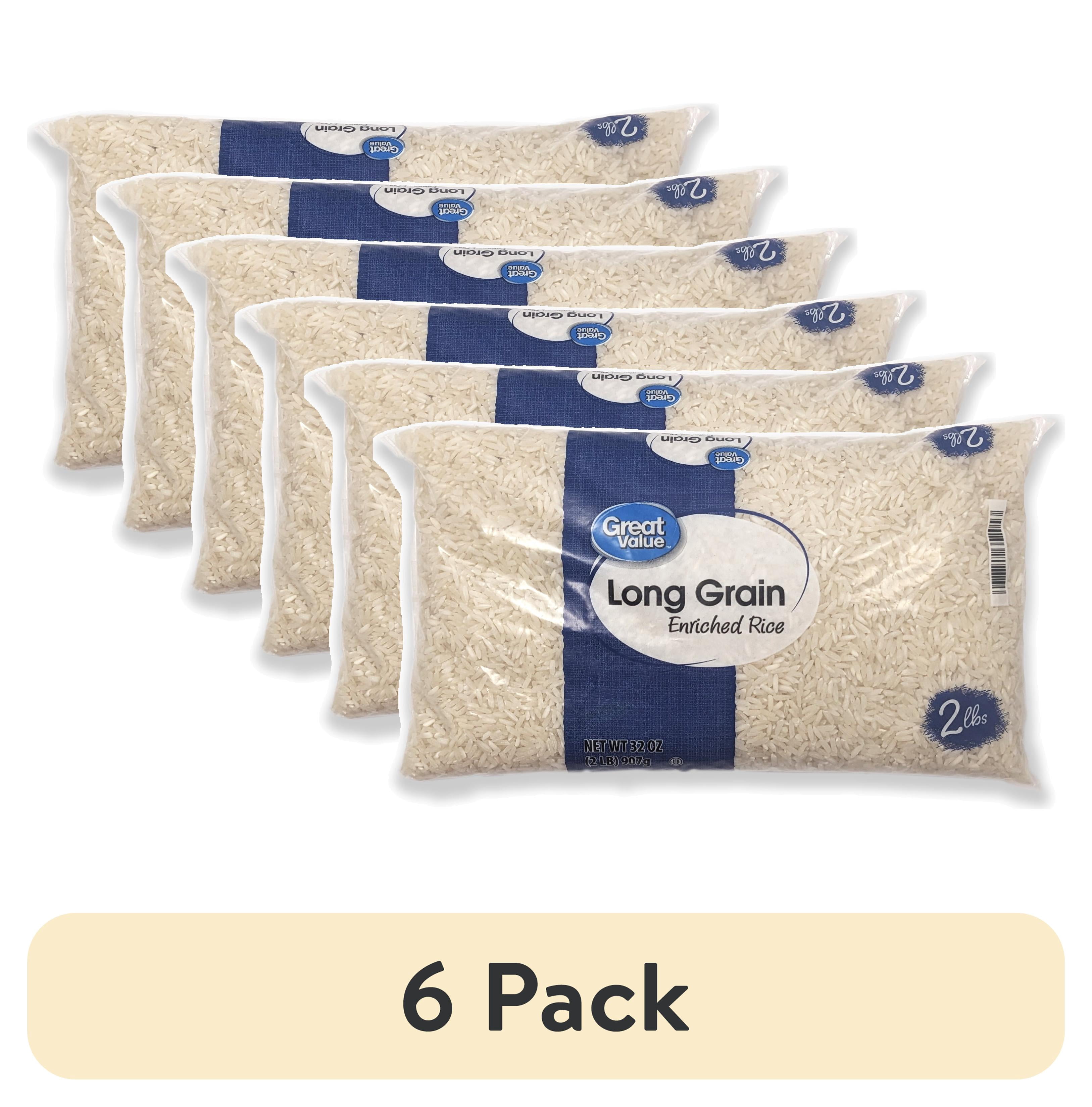 (6 pack) Great Value Long Grain Enriched Rice, 32 oz