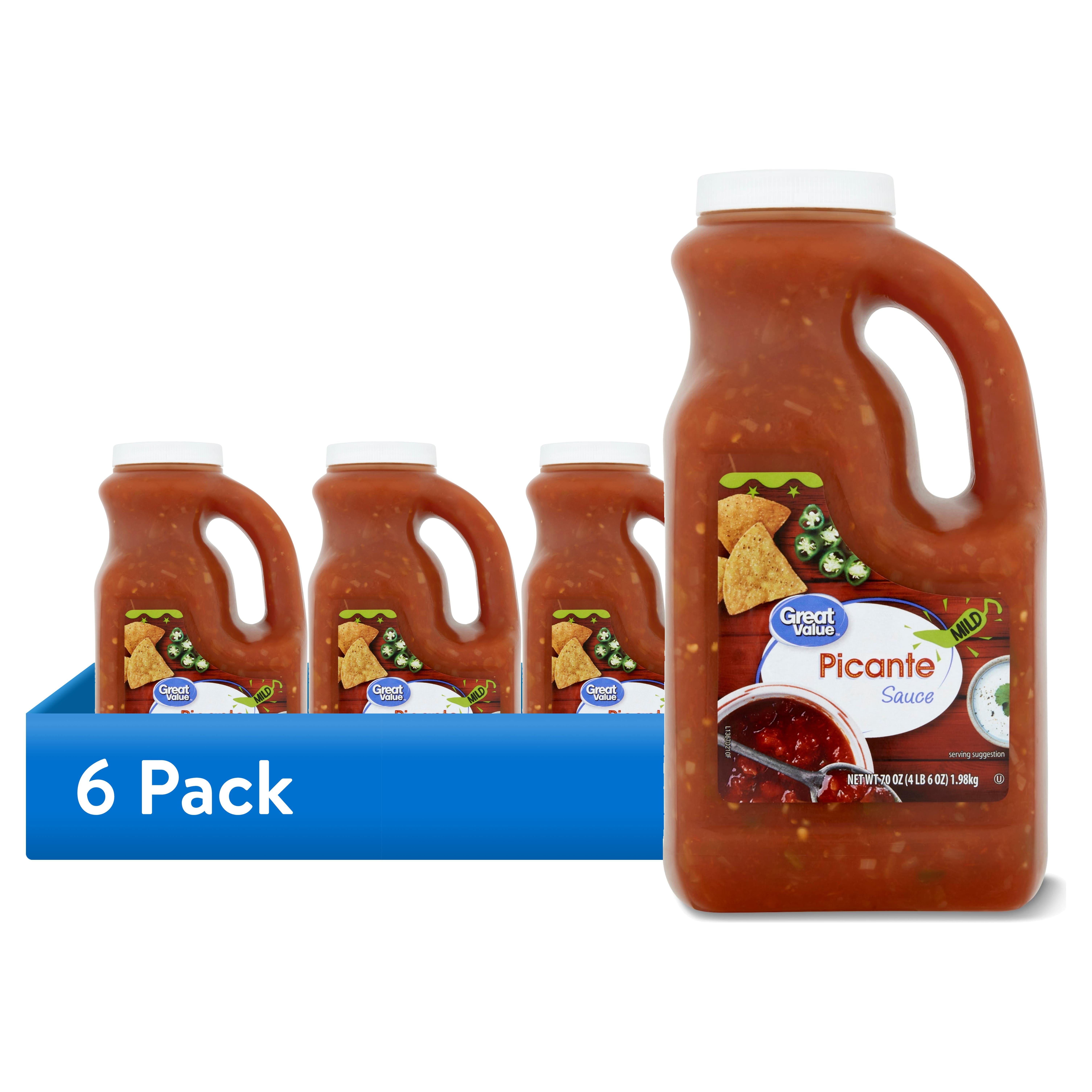 Great Value Mild Picante Sauce, 70 oz, Mexican Jalapeño Salsa with