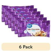 (6 pack) Great Value Milk Chocolate Baking Chips, 11.5 oz