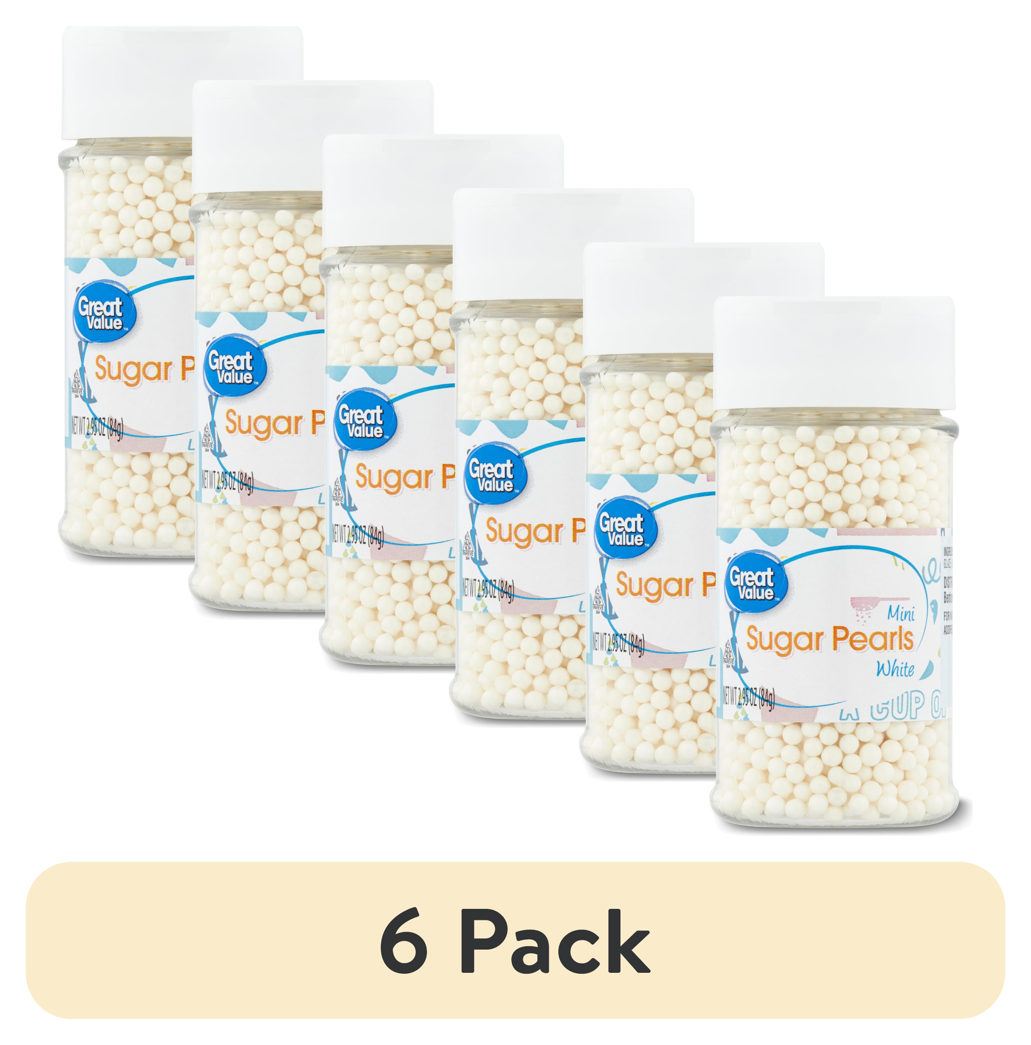 Great Value Mini Sugar Pearls, White, 2.95 oz - Walmart.com