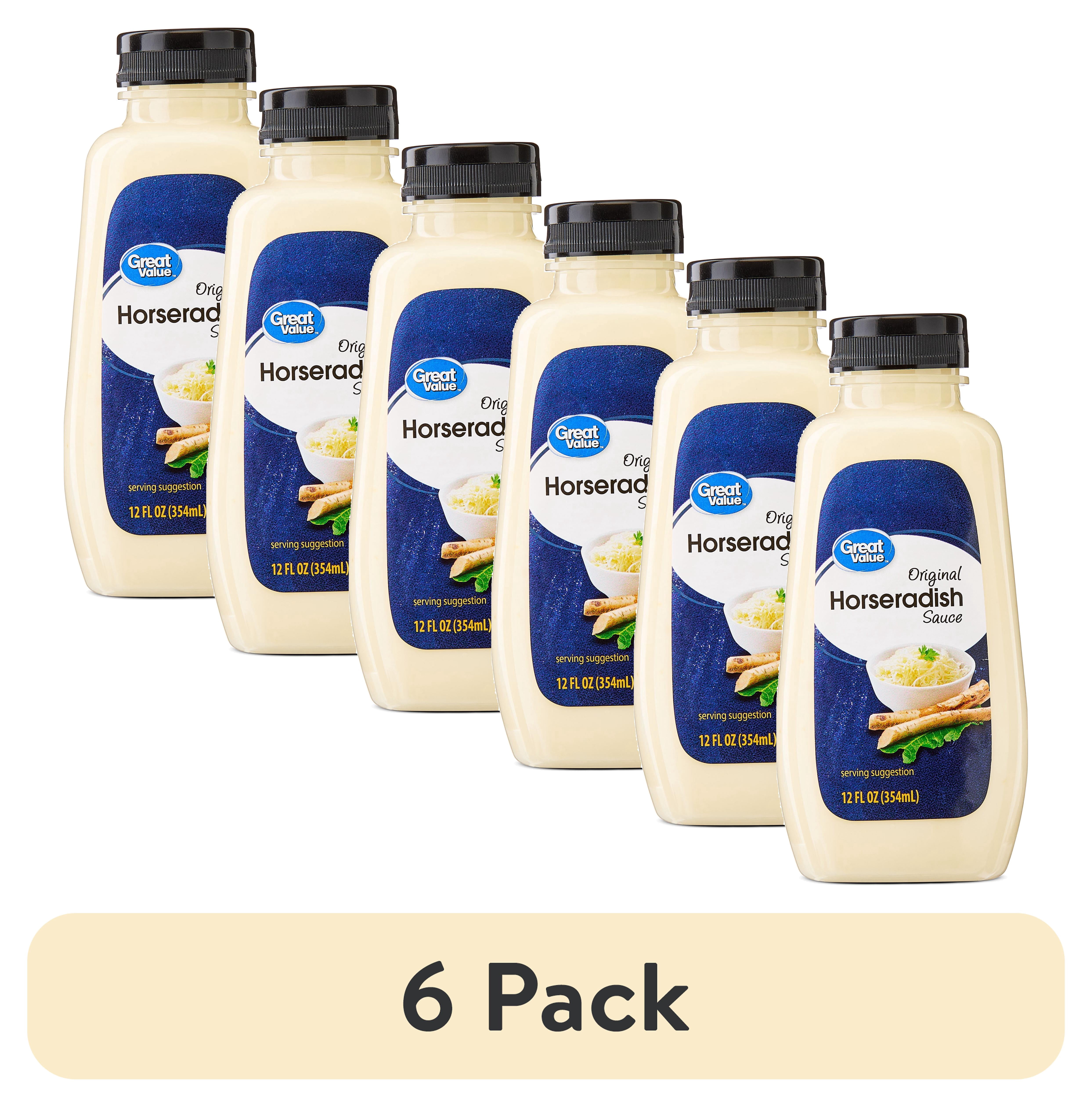 (6 pack) Great Value Original Horseradish Sauce, 12 oz (Regular)
