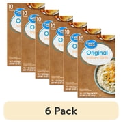 (6 pack) Great Value Original Instant Grits, 1 oz Box, 10 Count (Shelf-Stable Granules)