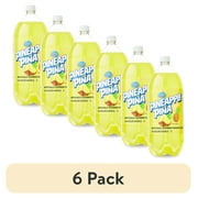 (6 pack) Great Value Pineapple Soda, 2 Liter Bottle
