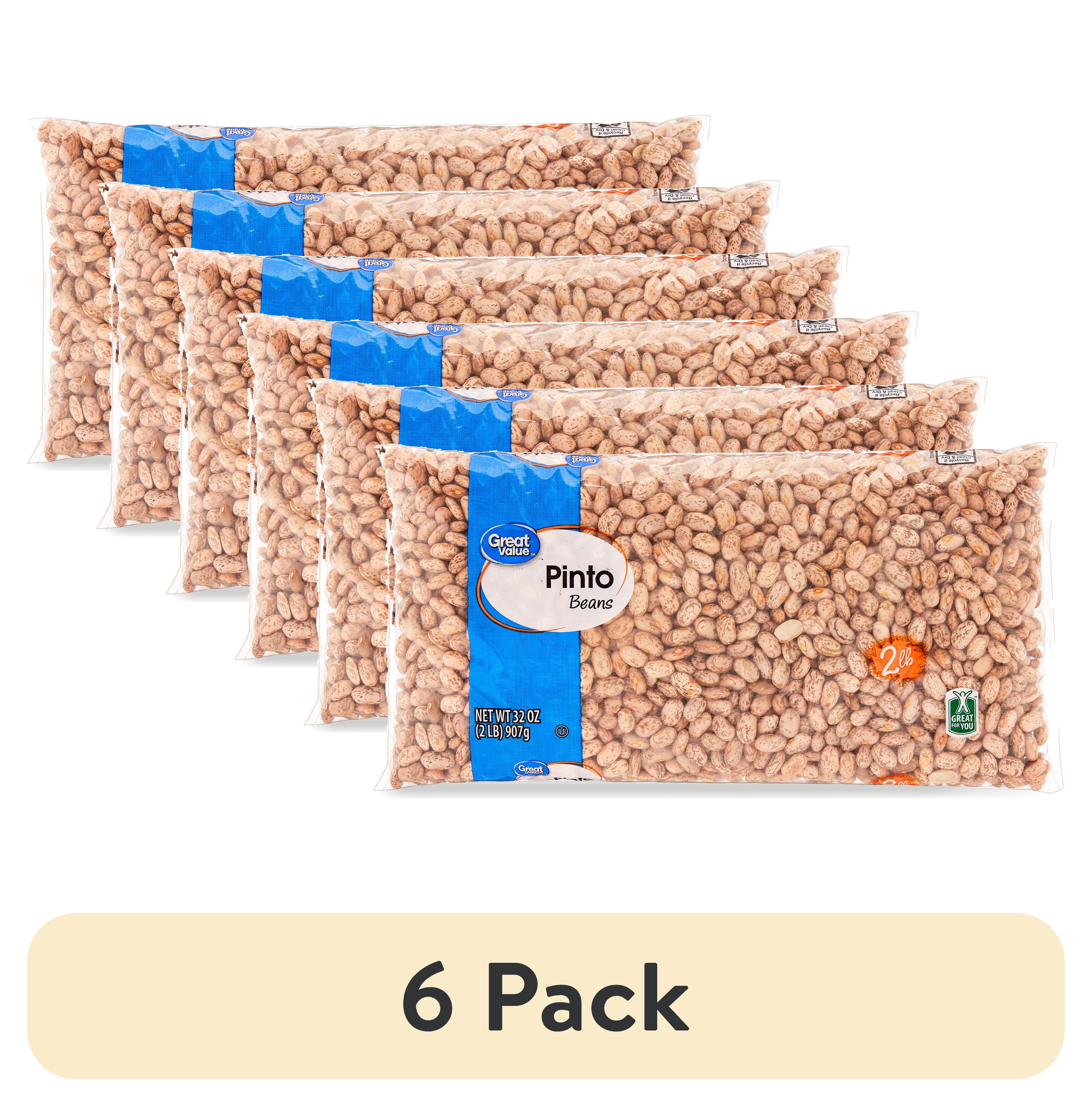 (6 pack) Great Value Pinto Beans, 32 oz