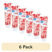 (6 pack) Great Value Red Decorating Icing, 4.25 oz