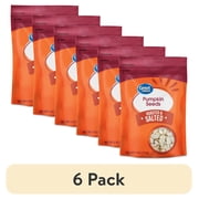 (6 pack) Great Value Roasted & Salted Pumpkin Seeds, 5 oz
