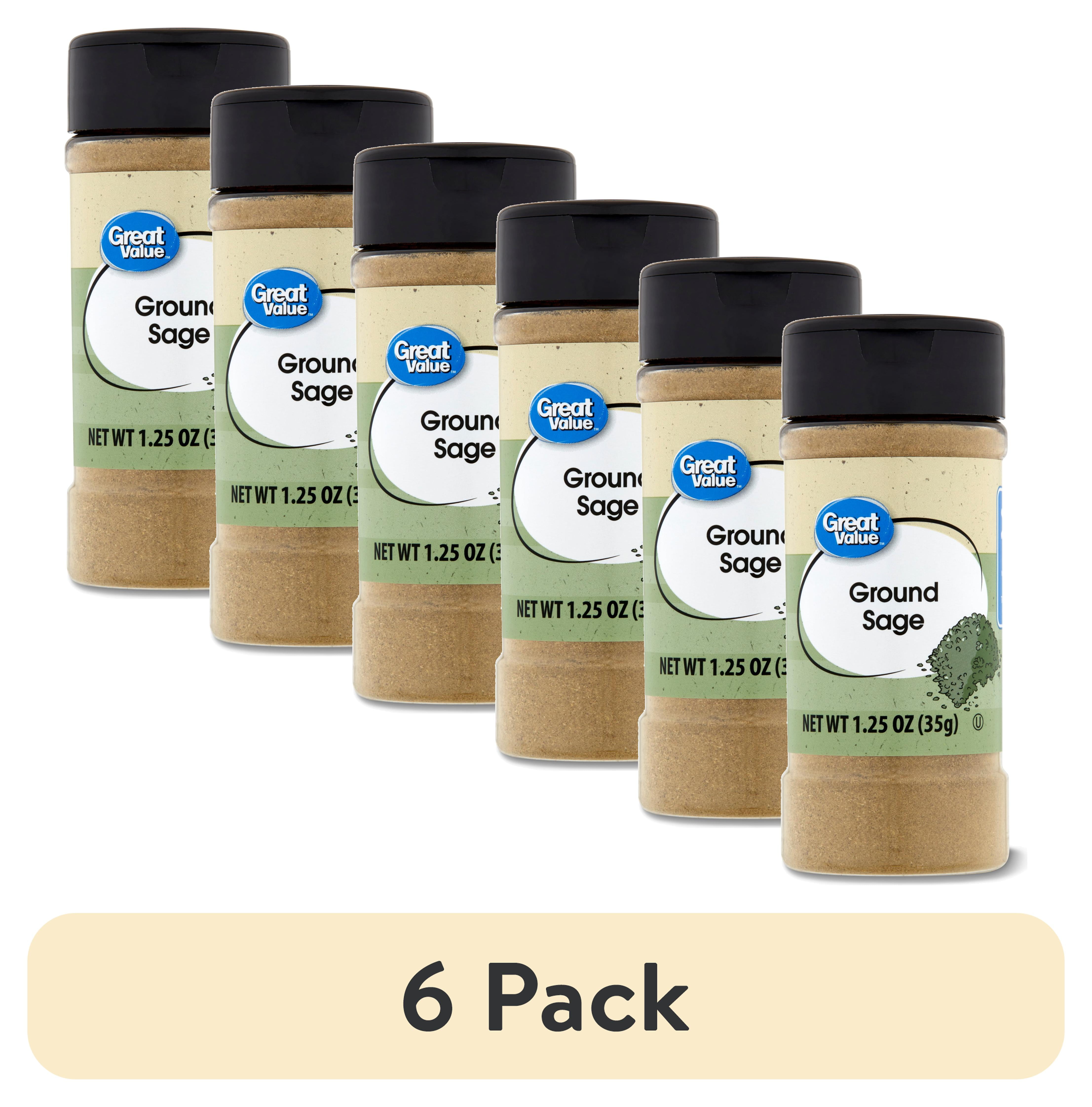 (6 pack) Great Value Sage Ground, 1.25 oz