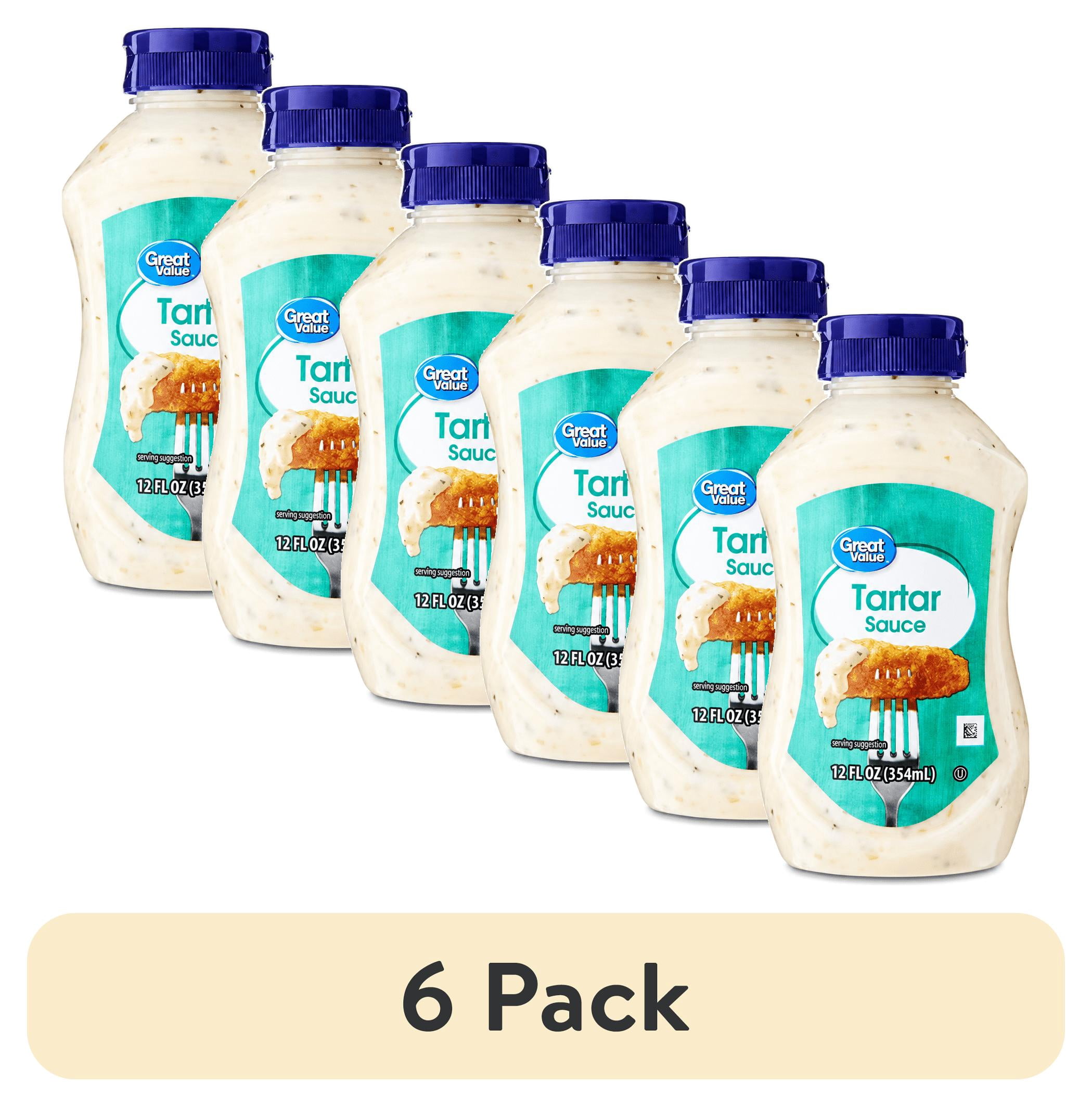 (6 pack) Great Value Tartar Sauce, 12 fl oz