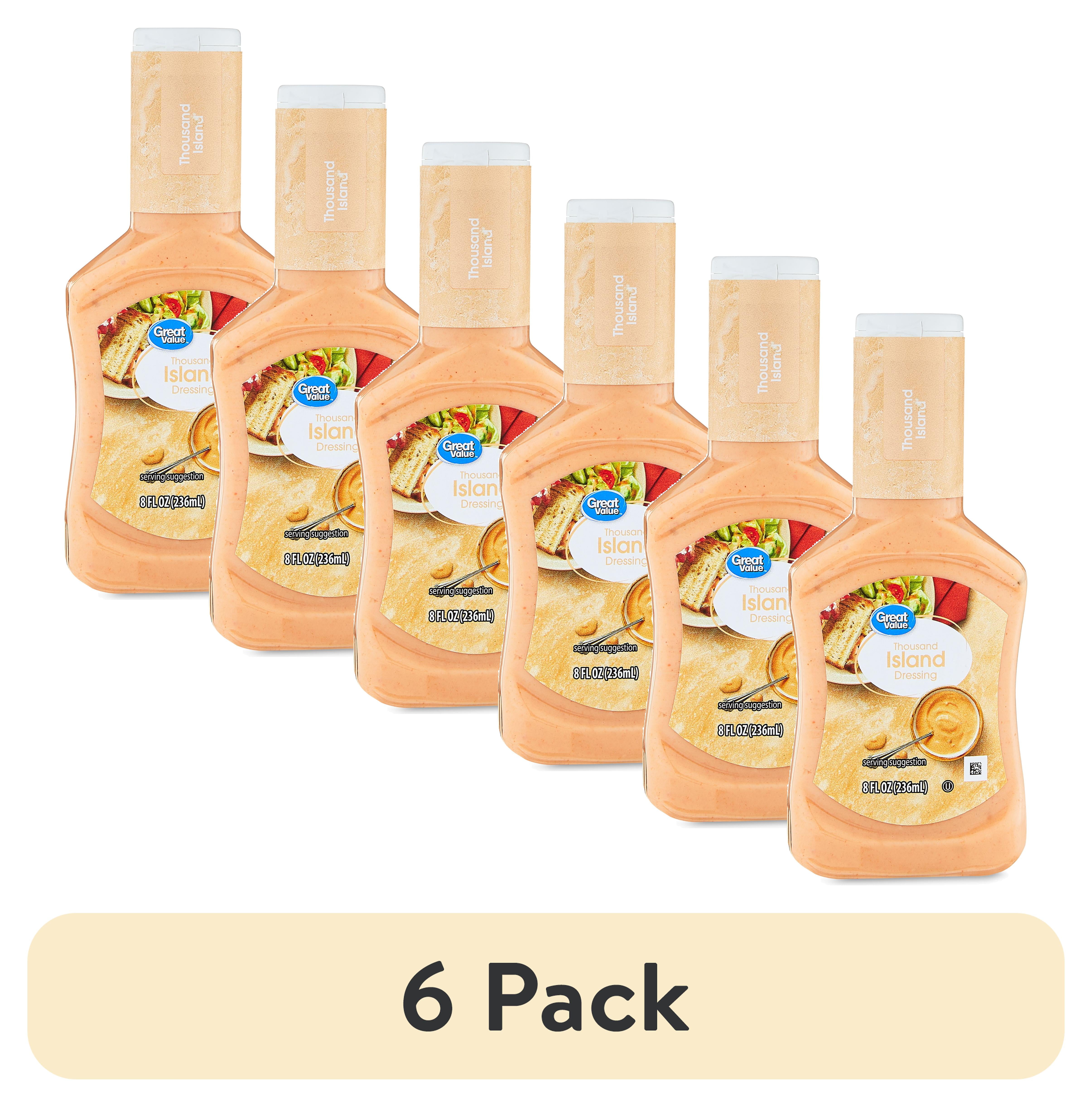 (6 pack) Great Value Thousand Island Dressing, 8 fl oz Bottle