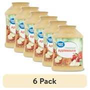 (6 pack) Great Value Unsweetened Applesauce, 46 oz, Jar