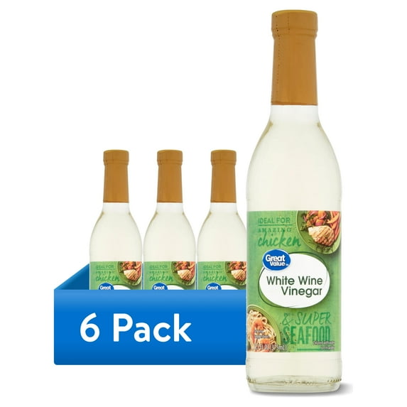 (6 pack) Great Value White Wine Vinegar, 12.7 fl oz