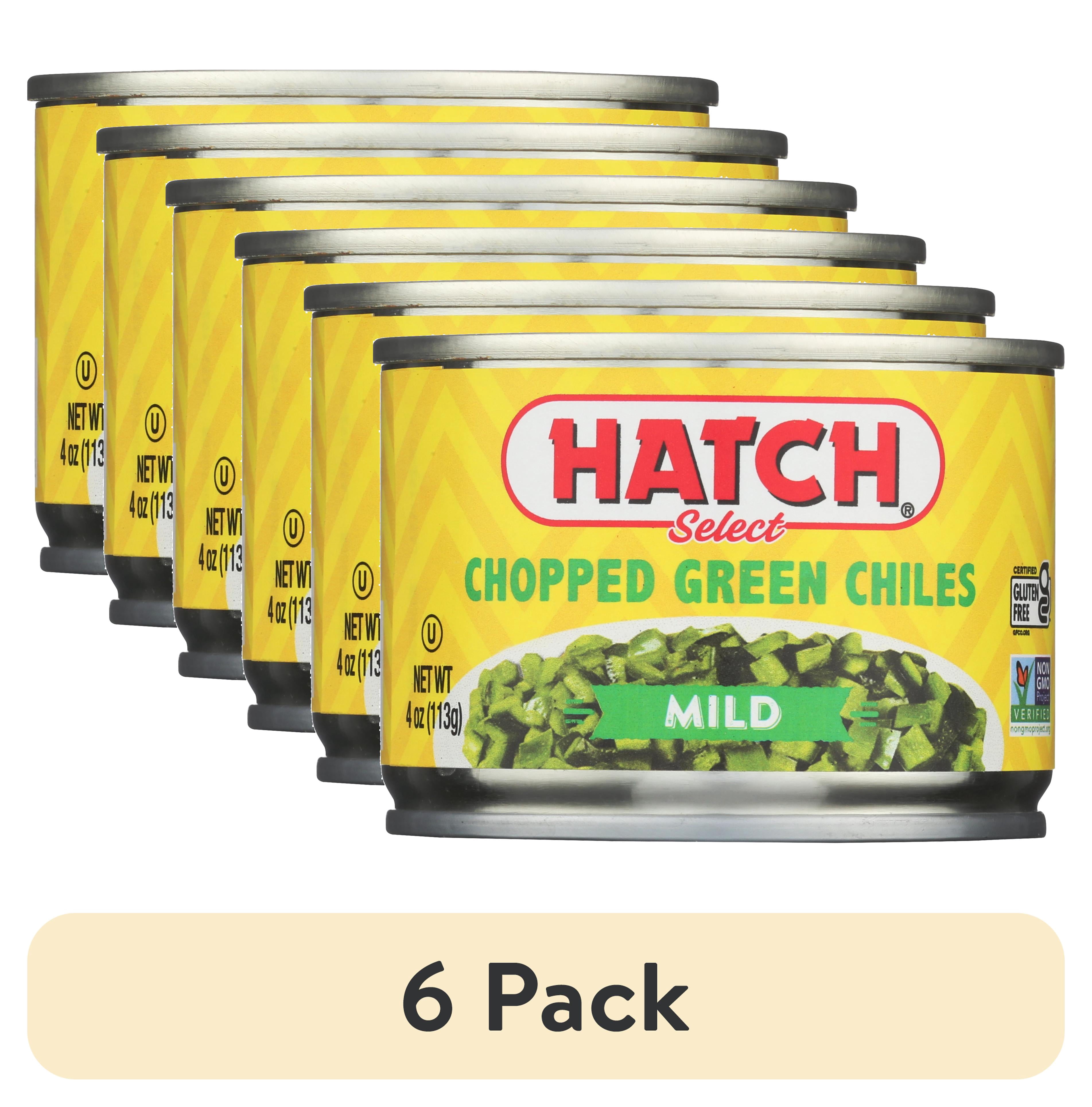 (6 pack) HATCH Select Chopped Green Chiles Mild, 4oz