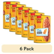 (6 pack) HORMEL Chili No Bean with American Cheese Canned Chili, No Artificial Ingredients, Shelf-Stable, Steel Can 15 oz