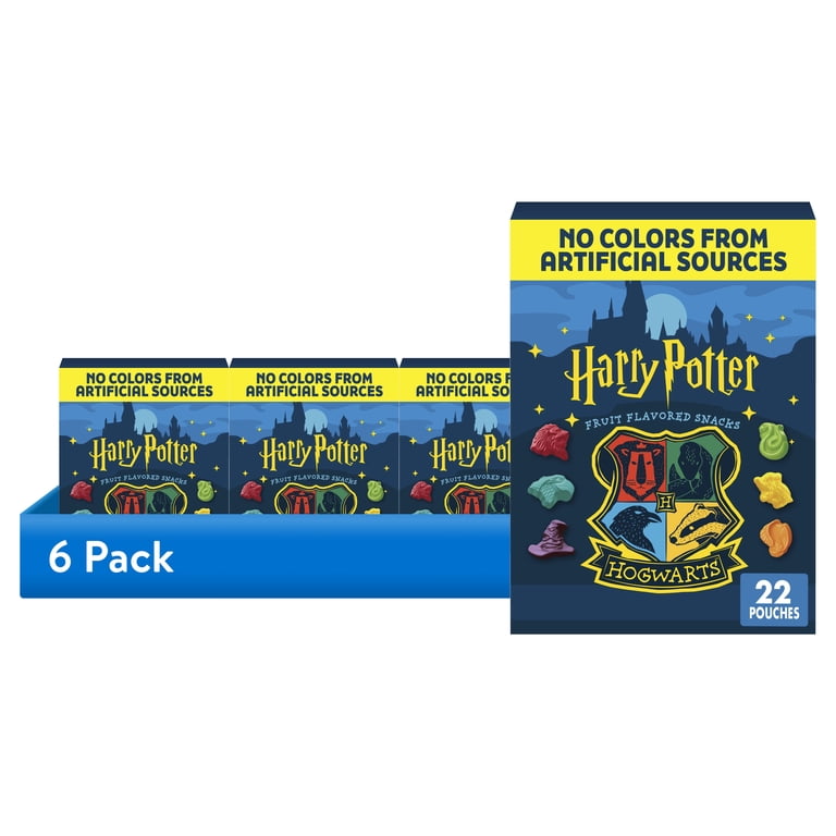 6 pack) Harry Potter Fruit Flavored Snacks, Gluten Free, Assorted