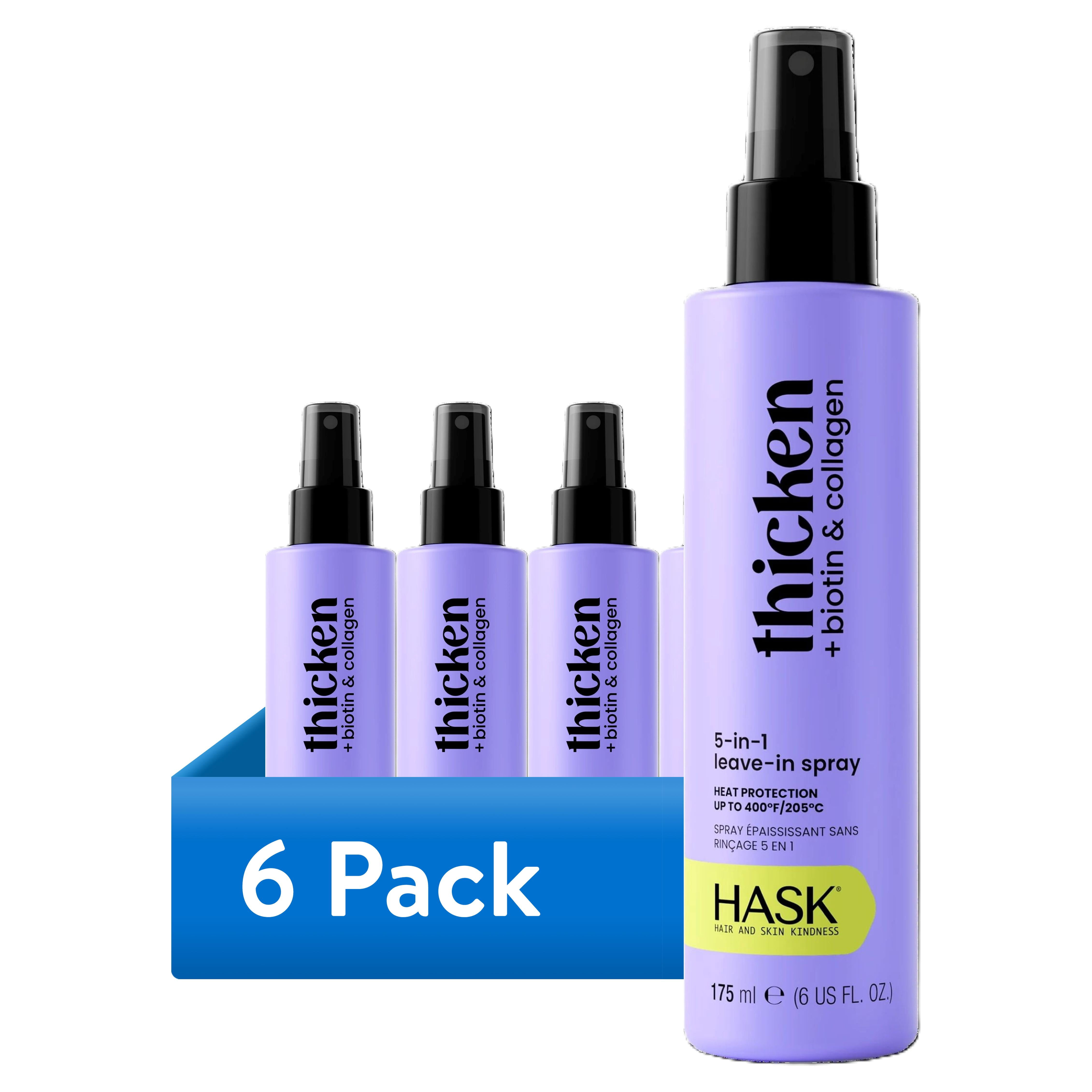 (6 pack) Hask Biotin Boost Thickening 5-in-1 Leave-in Spray, 6 fl oz