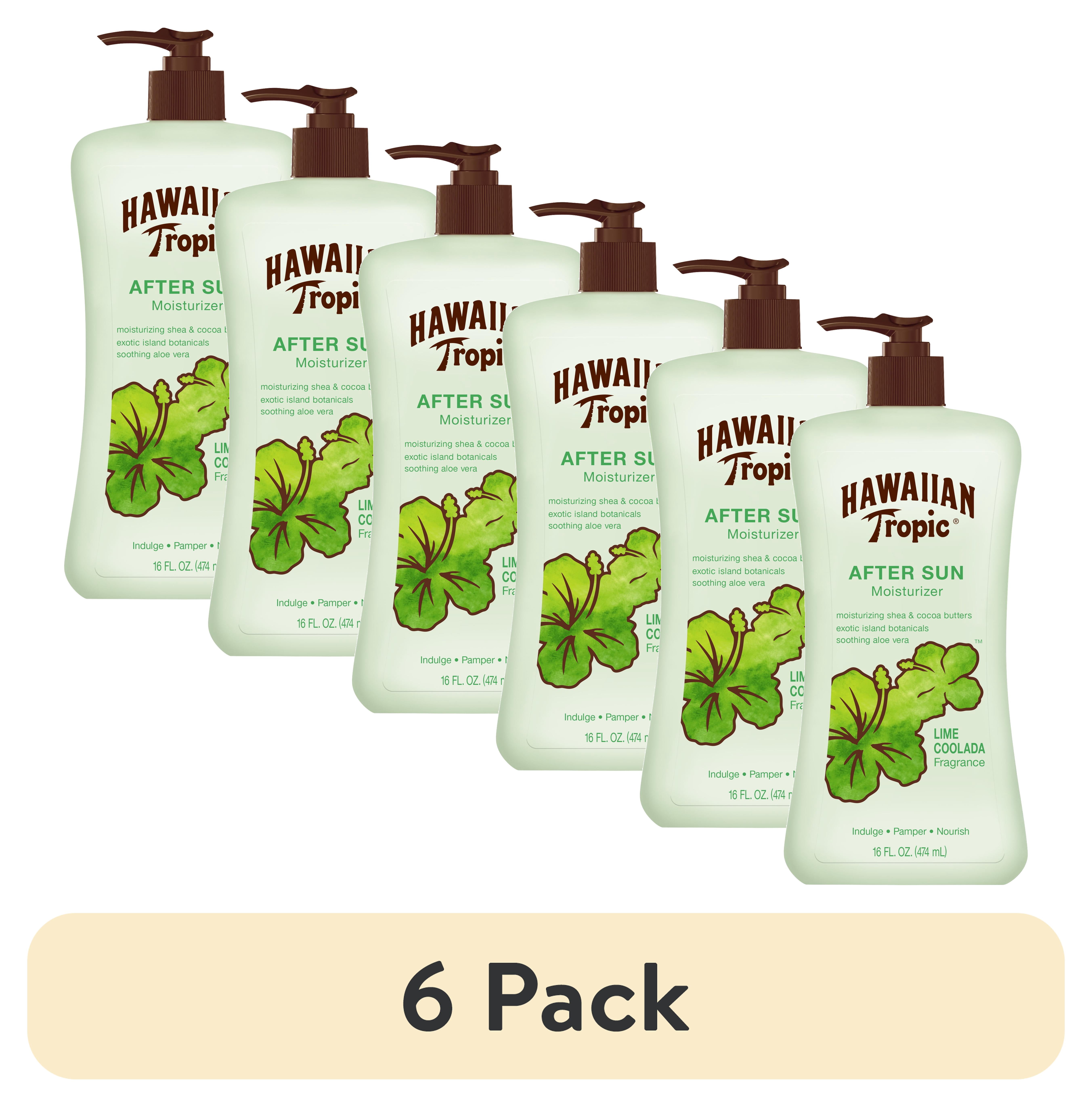 Coolada (6 pack) Hawaiian Tropic Lime Coolada after Sun Moisturizing Lotion, 16 ...
