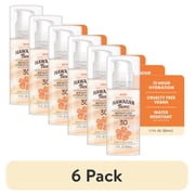 6 pack Hawaiian Tropic Weightless Hydration Lotion Sunscreen for Face SPF 30, Travel Size 1.7 Fl Oz