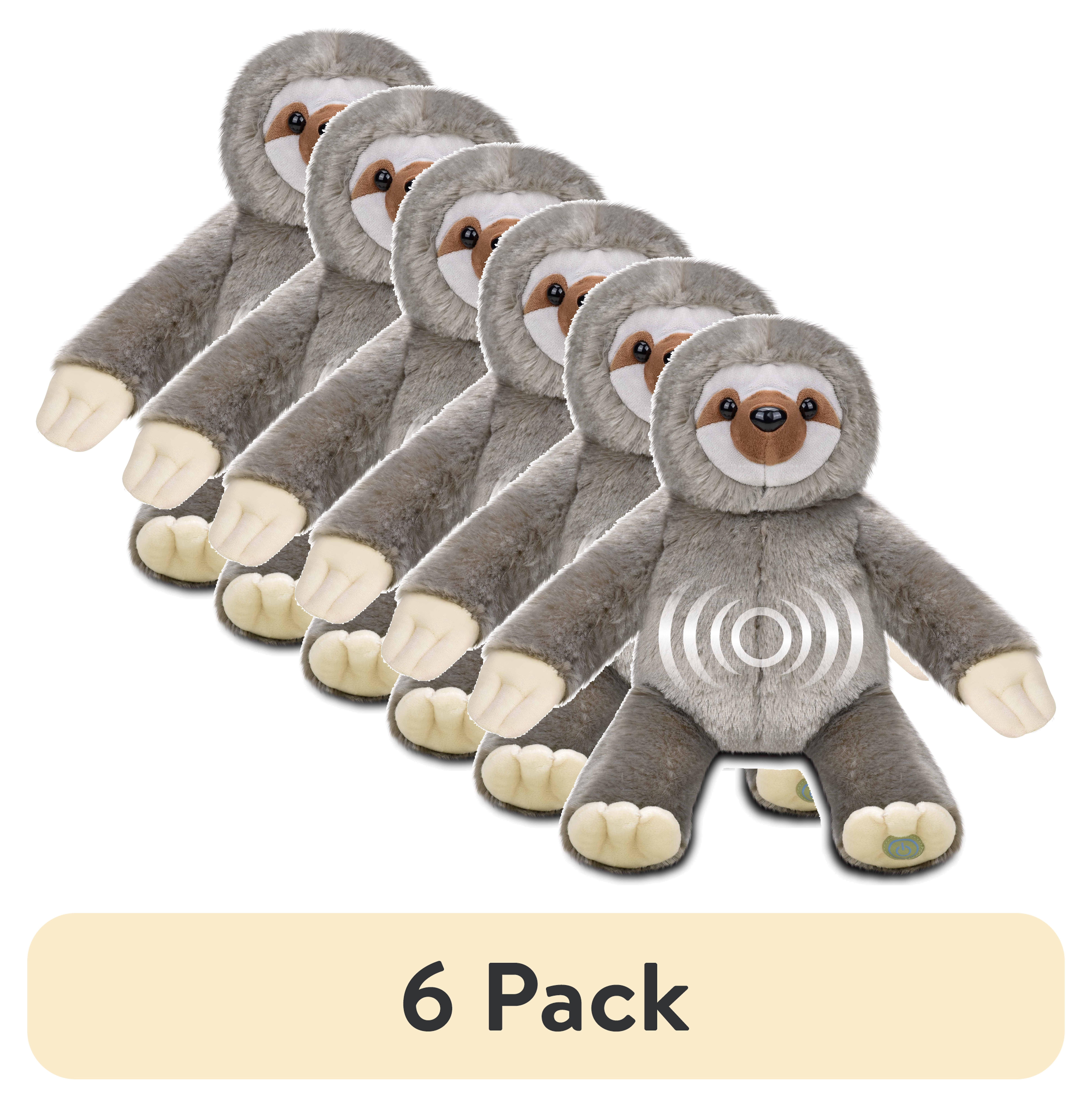 (6 pack) Health Touch Huggable Massager Gift with Relaxing Vibration, for Neck and Back Massager - Sloth