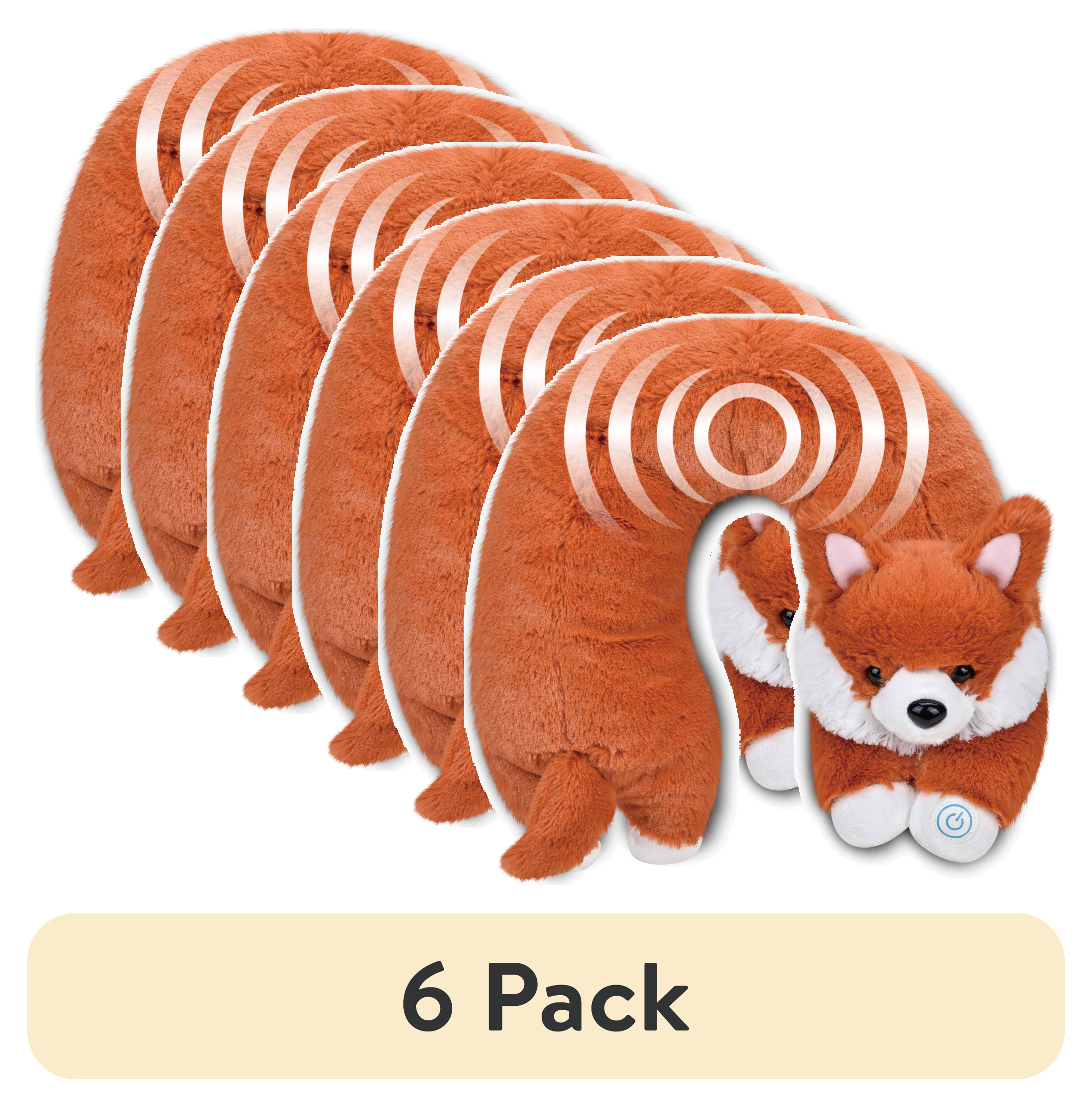 (6 pack) Health Touch Neck Massager Gift with Relaxing Vibration, U-Shaped Lightweight – Fox