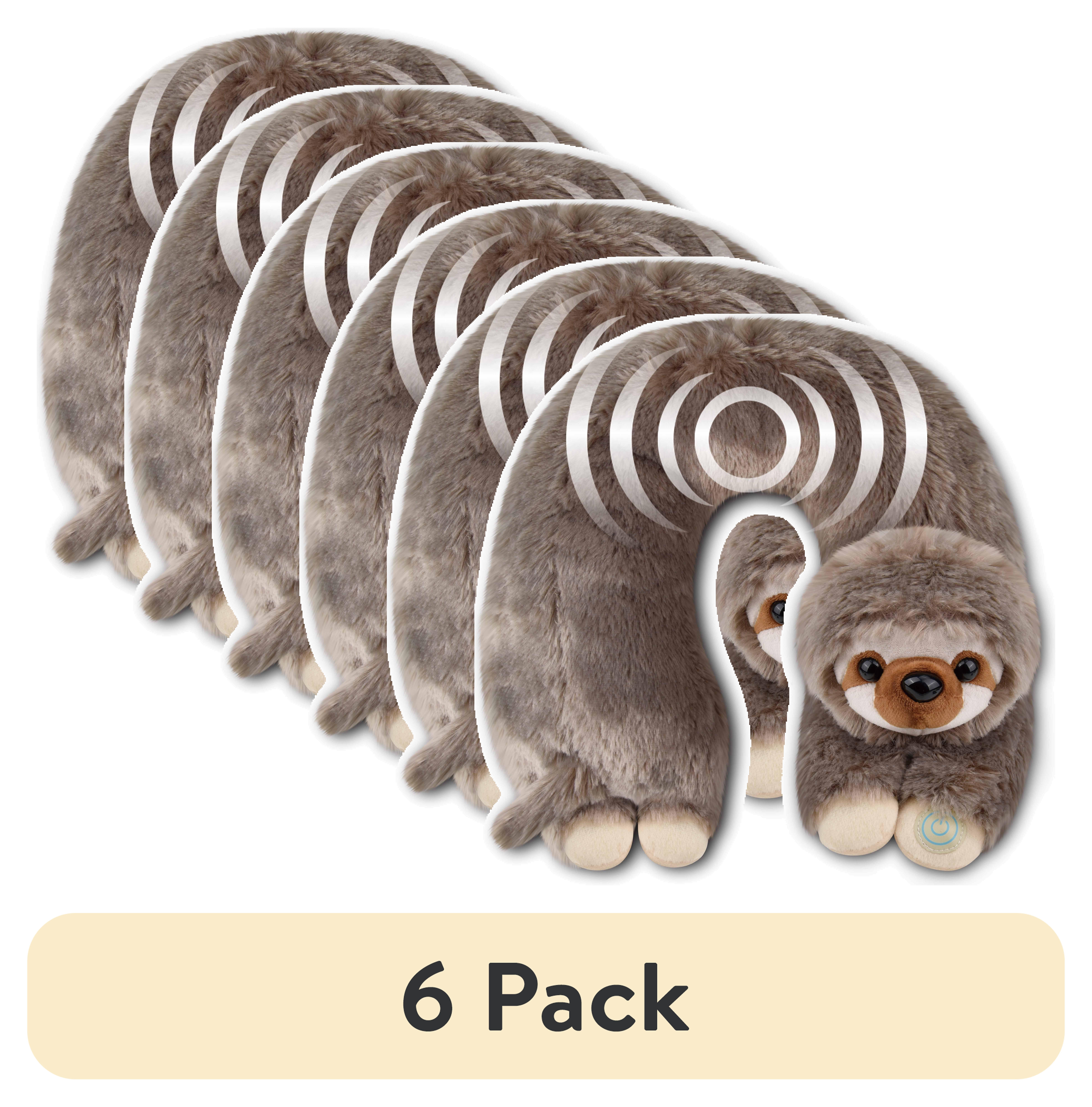 (6 pack) Health Touch Neck Massaging Massager Gift with Relaxing Vibration- Sloth
