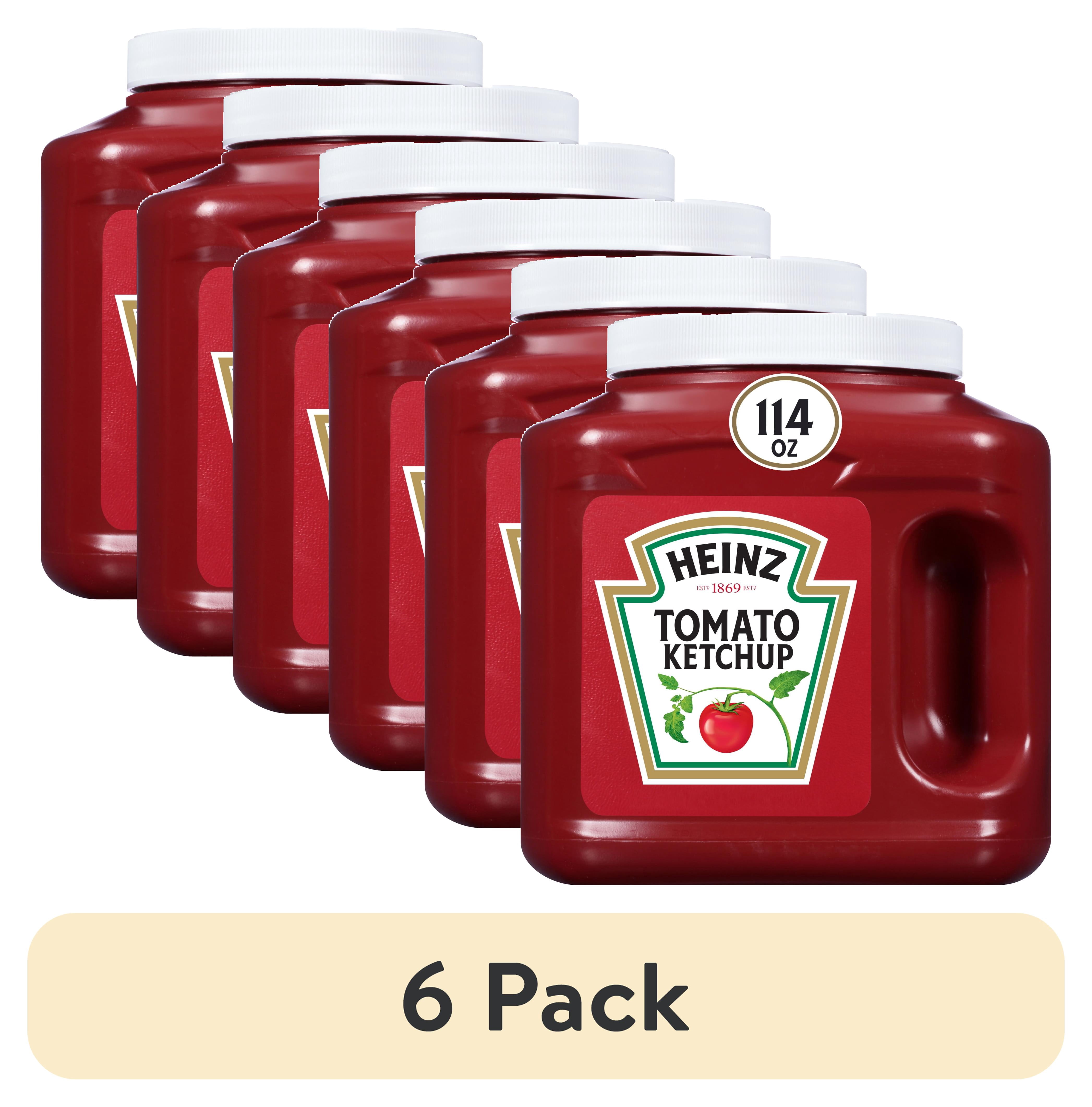 (6 pack) Heinz Tomato Ketchup, 1 Jug, for Easy Sharing and Easy Serving, 114 oz