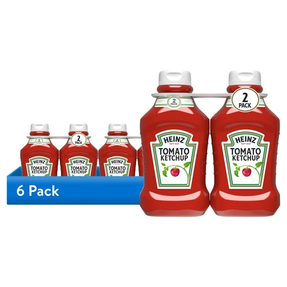 (6 pack) Heinz Tomato Ketchup, 2 ct Pack, 50.5 oz Bottles
